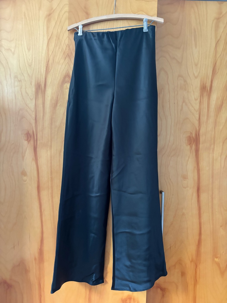 Shona Joy Savanna Black Satin Trousers